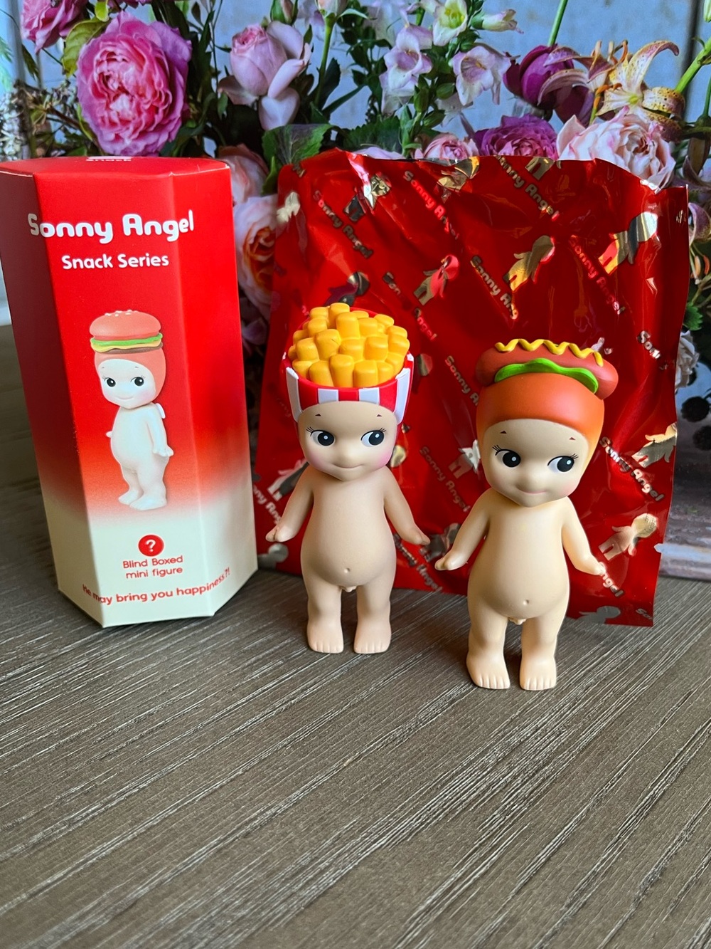 Sonny Angel SET Snack Series AUTHENTIC Figure HOT DOG and FRENCH FRIES Brand NEW